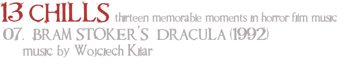 Bram Stoker's Dracula title banner