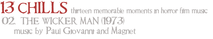 The Wicker Man 1973 title banner